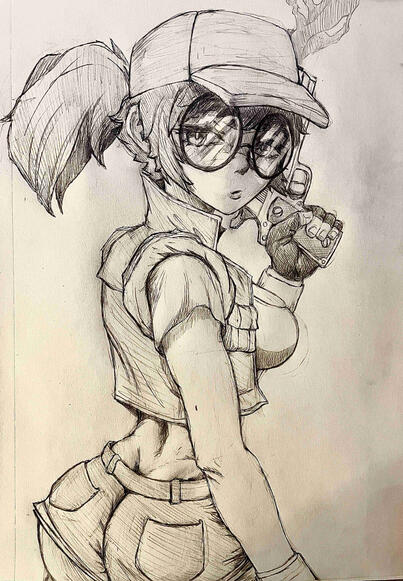 Fio (Metal Slug) stylization